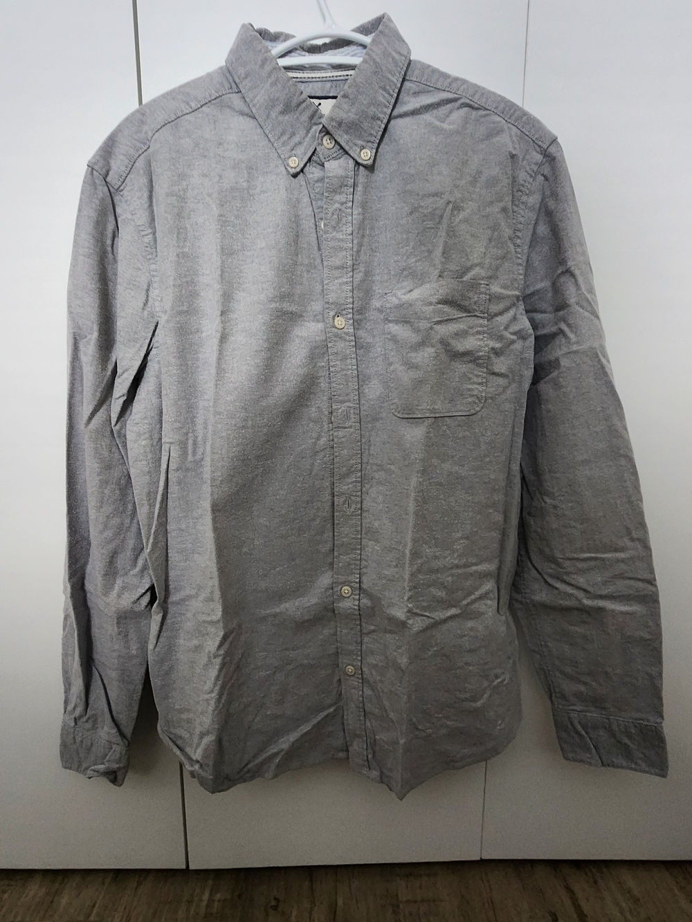 Denver Hayes Gray Button-Down Oxford Shirt